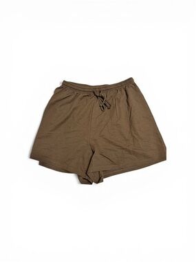 H&M Men's Olive Brown Athletic Drawstring Shorts